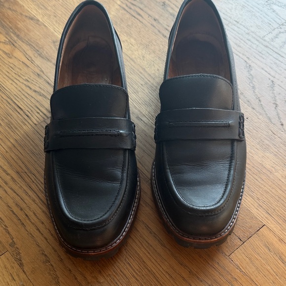 Madewell Classic Black Leather Loafers size 7.5 - Picture 6 of 15